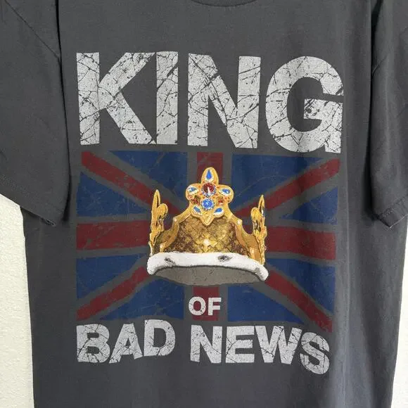 WWE King Barrett Shirt Mens XL King Of Bad News Tee Wrestling Special Edition - Picture 4 of 8